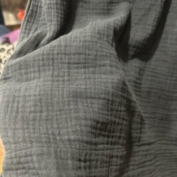 J. Crew Gauze shirt dress xs Beach Goth Grunge mobwife Minimalist Preppy - Picture 9 of 11